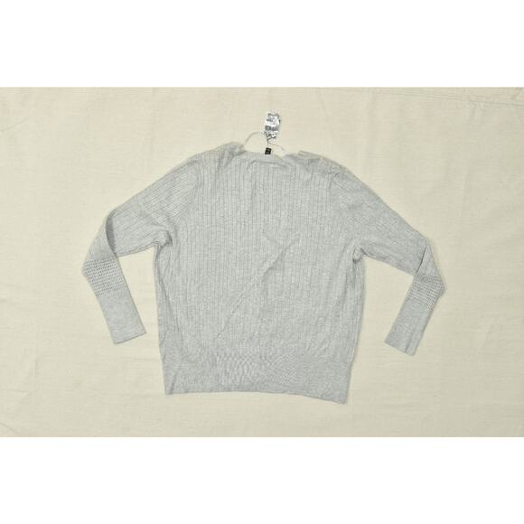 Lane Bryant Plus Size 18/20 Gray Ribbed Button Cardigan Sweater Rayon NWT - Picture 8 of 8